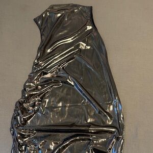 Metallic Black Women's Skirt